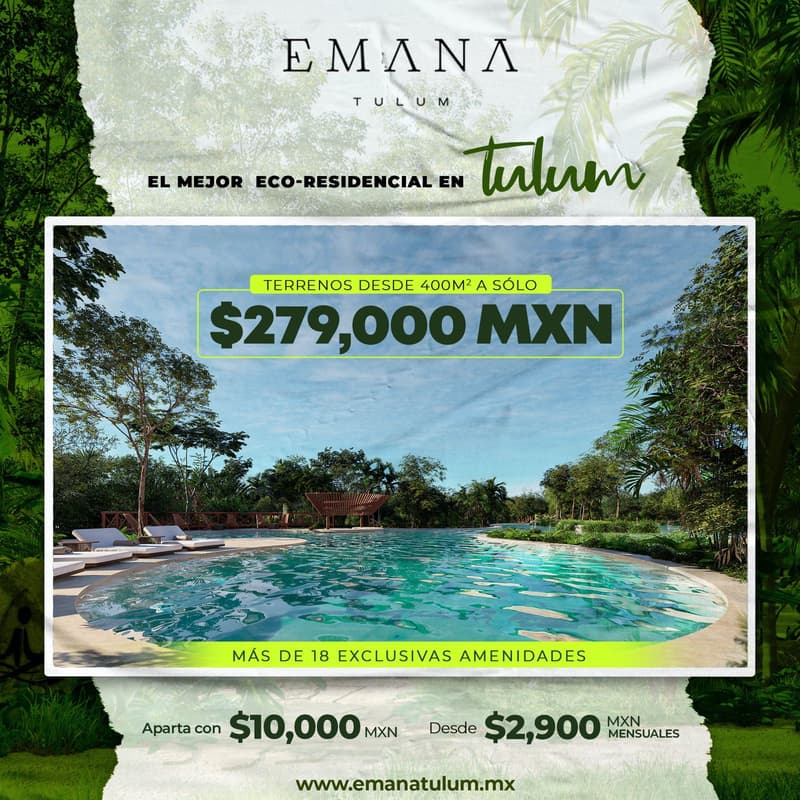 Foto de portada de Vende Emana Tulum con Housi México /Webinar