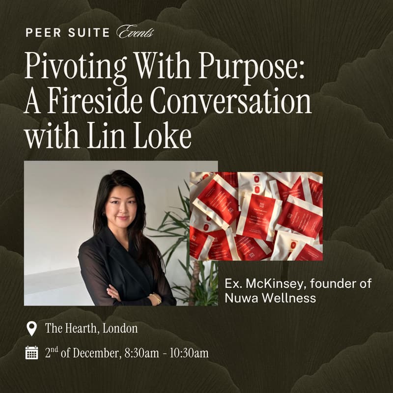 Cover Image for Peer Suite | Pivoting With Purpose, A Fireside Conversation with Lin Loke