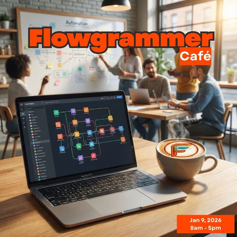 Cover Image for Flowgrammer Café: Brew. Build. Belong.