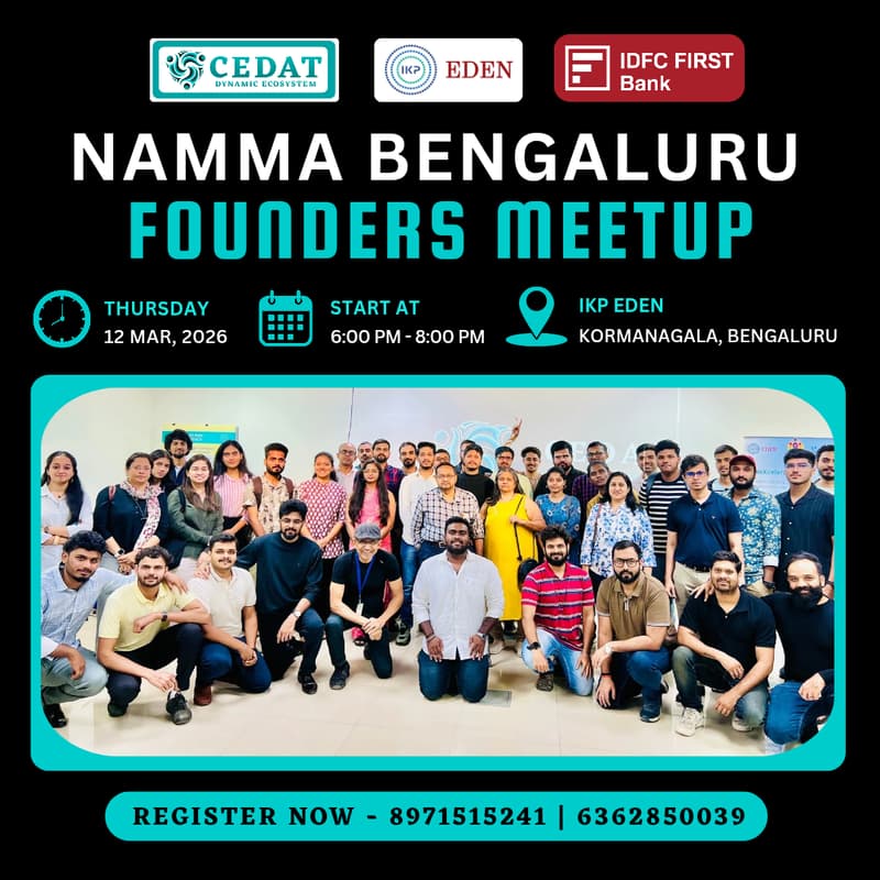 Cover Image for Namma Bengaluru Founders Meetup