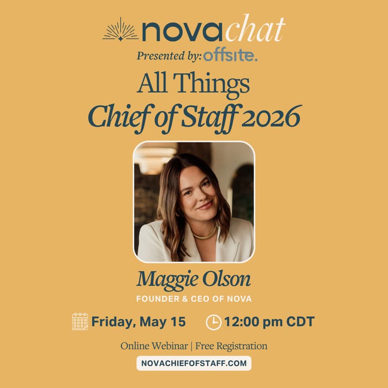 Cover Image for Nova Chat: All Things Chief of Staff