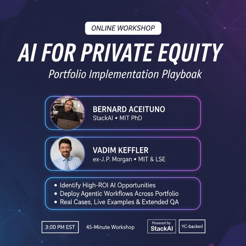 Cover Image for Worshop: How Private Equity Teams Can Apply AI Across Their Portfolio Companies