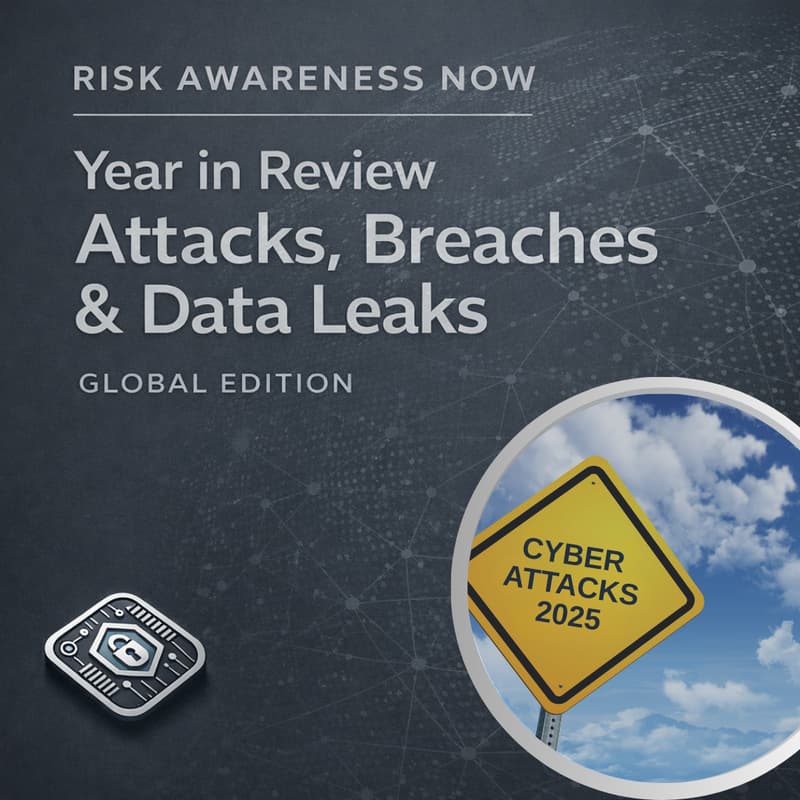 Cover Image for Risk Awareness Now: Year in Review — Attacks, Breaches & Data Leaks (Global Edition)