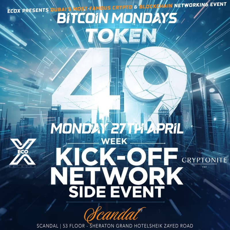 Cover Image for Token49 Week Kickoff - BitCoin Mondays by EcoX Network