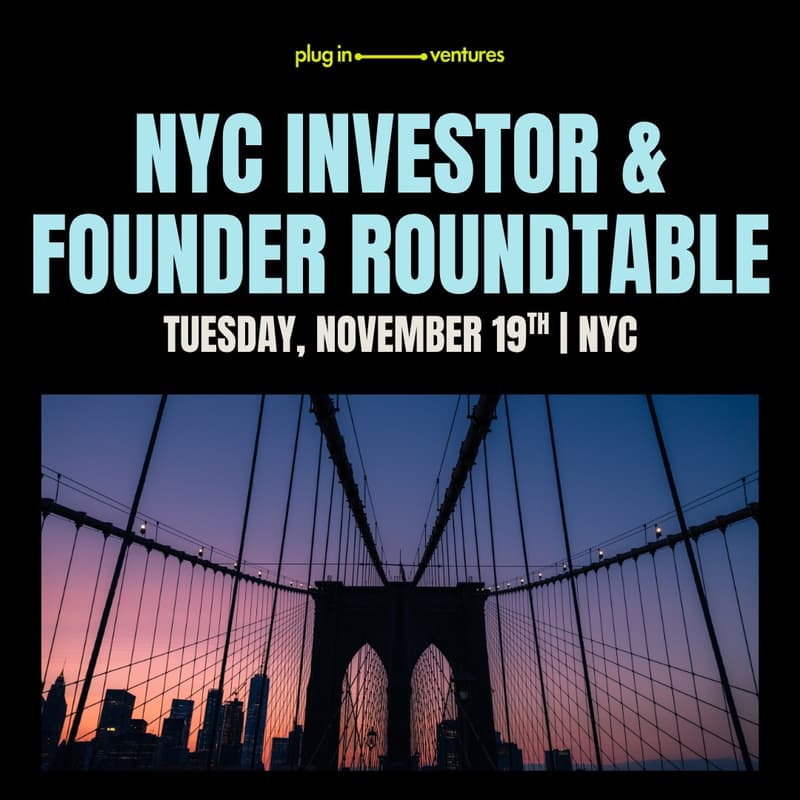 Cover Image for Founder & Investor Roundtable Series: NYC