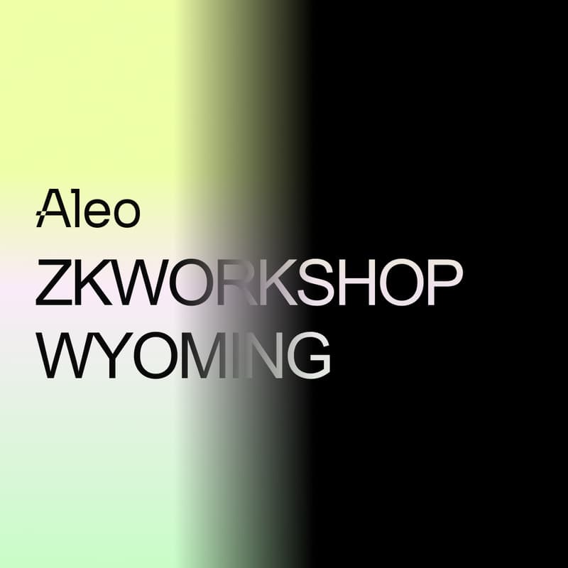 Cover Image for Aleo Wyoming zkWorkshop