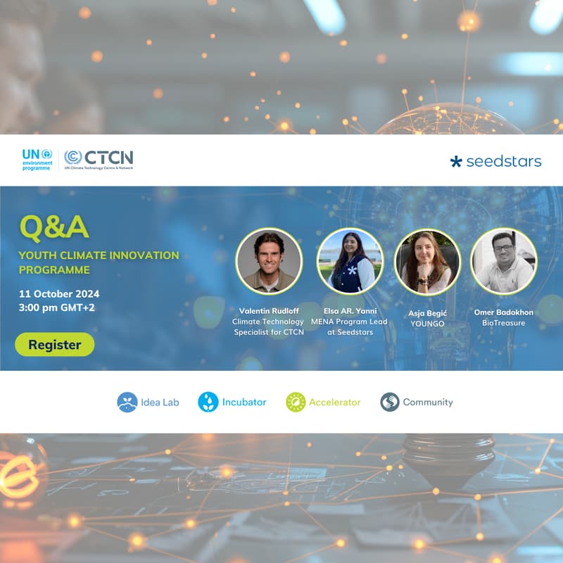 Cover Image for CTCN Youth Climate Innovation Programme - Q&A Session
