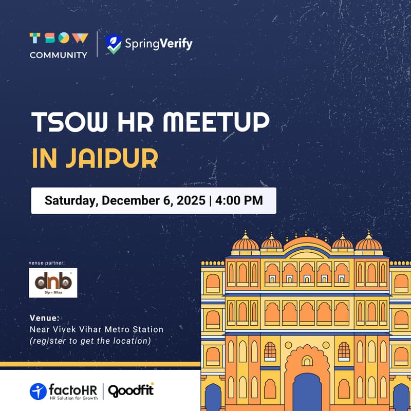 Cover Image for TSOW HR Meetup in Jaipur
