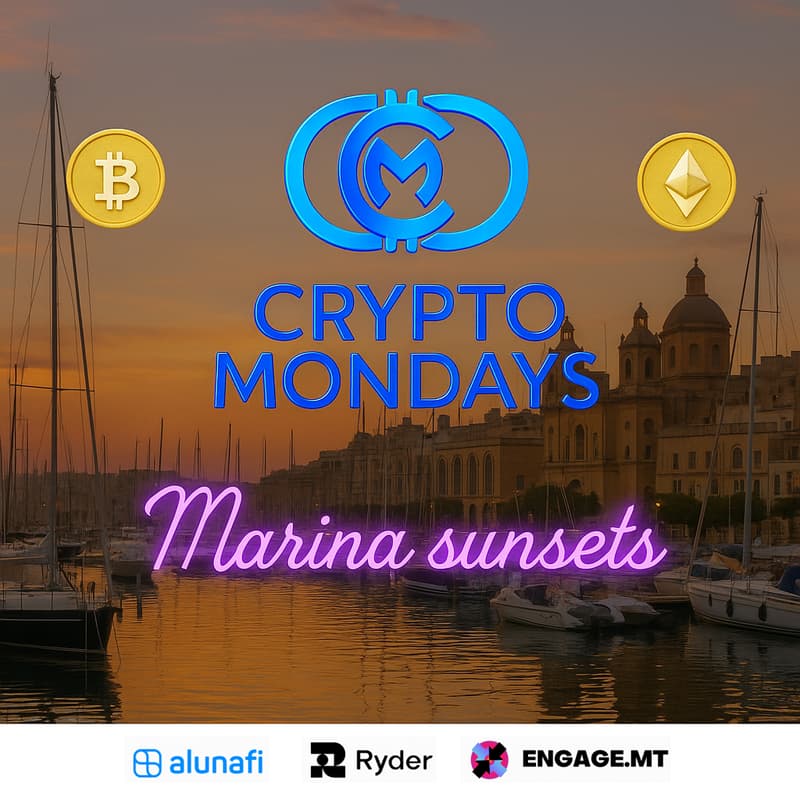Cover Image for Crypto Mondays Malta: Marina Sunset