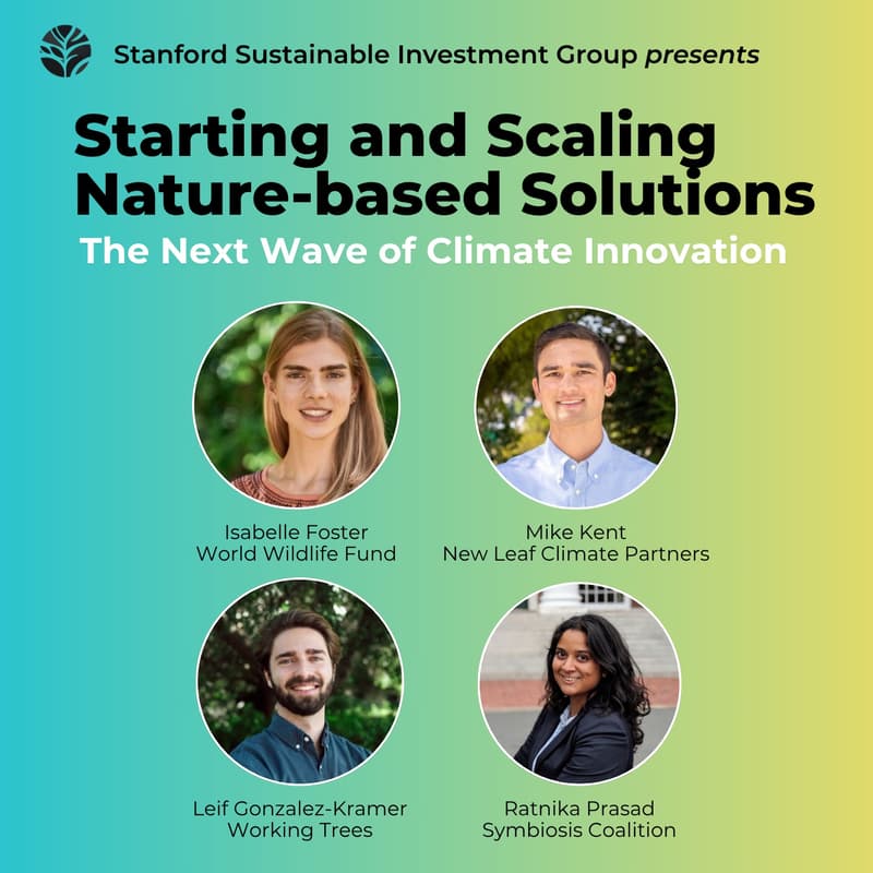 Cover Image for The Next Wave of Climate Innovation: Starting and Scaling Nature-Based Solutions