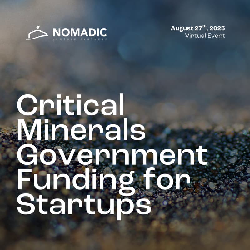 Cover Image for Critical Minerals Government Funding for Startups