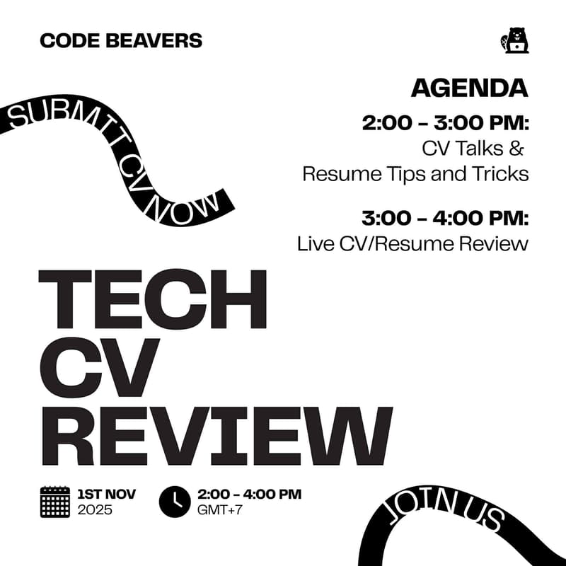 Cover Image for Tech Career CV Review x Code Beavers