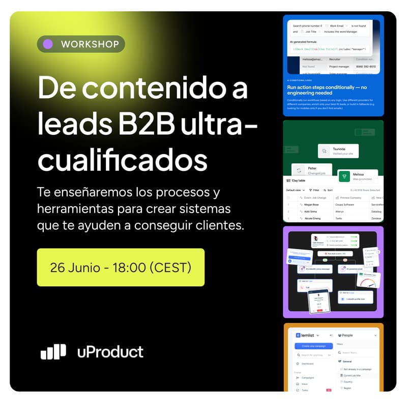 Foto de portada de Workshop práctico: De contenido a leads B2B ultra-cualificados