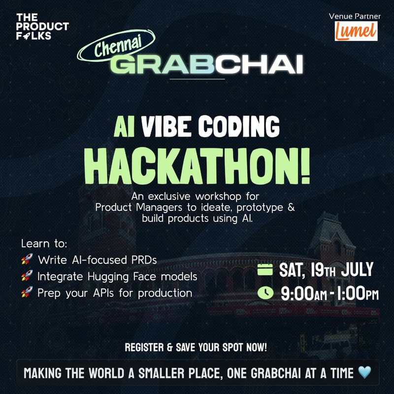 Cover Image for The Product Folks' Grabchai Hackathon: Chennai
