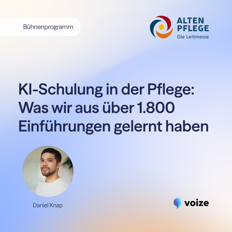Cover Image for KI-Schulung in der Pflege: Was wir aus über 1.800 Einführungen gelernt haben