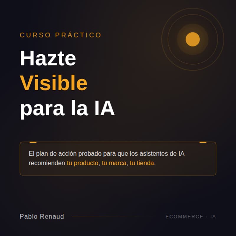 Cover Image for Visibilidad en IA para ecommerce: datos del sector español y análisis de tiendas en directo