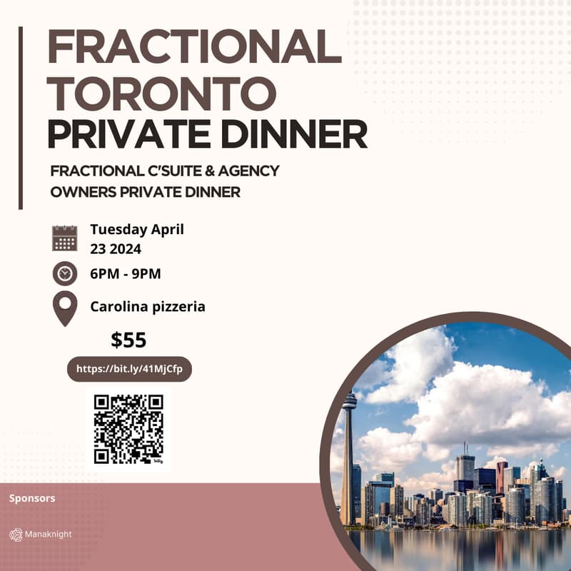 Cover Image for Fractional C'Suite and Consultants Private Dinner hosted by Ryan Wong