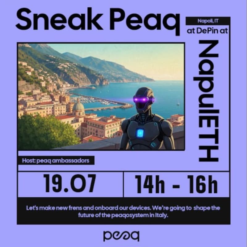 Cover Image for Sneak peaq at DePIN in NapulETH