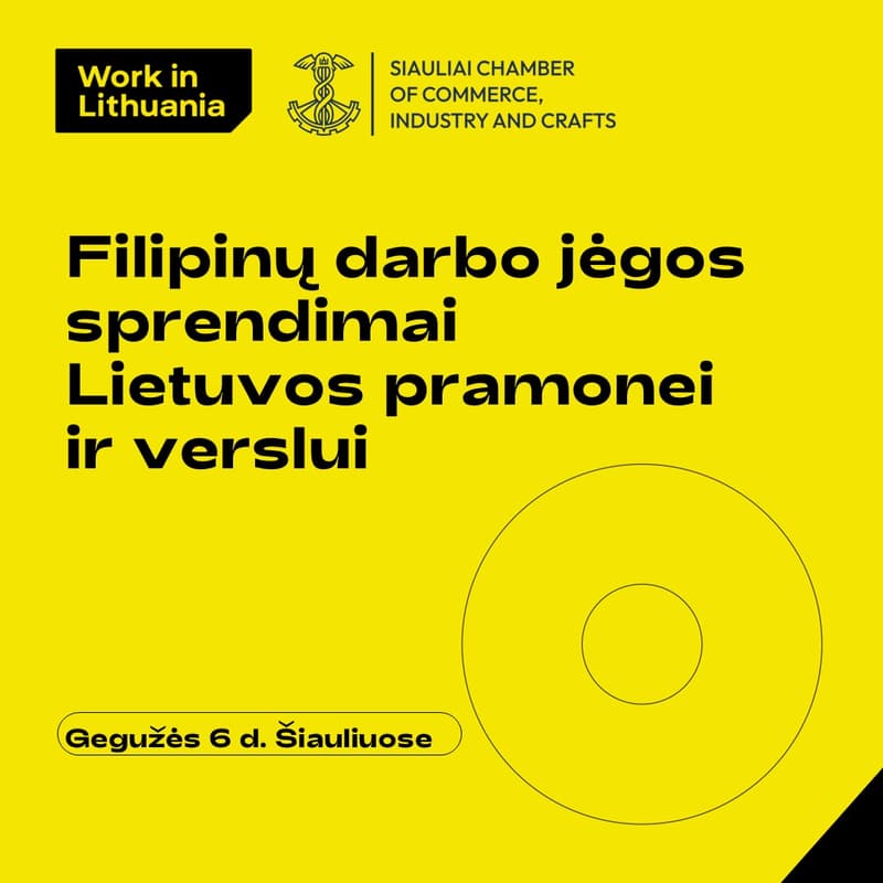 Cover Image for Verslo misija: Filipinų darbo jėgos sprendimai Lietuvos pramonei ir verslui