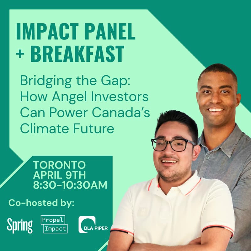Cover Image for Impact Panel + Breakfast Toronto: "How Angel Investors Can Power Canada’s Climate Future”