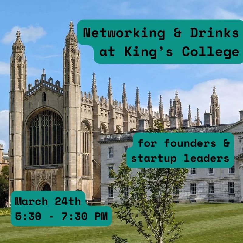 Cover Image for Networking & Drinks for Founders at King's College