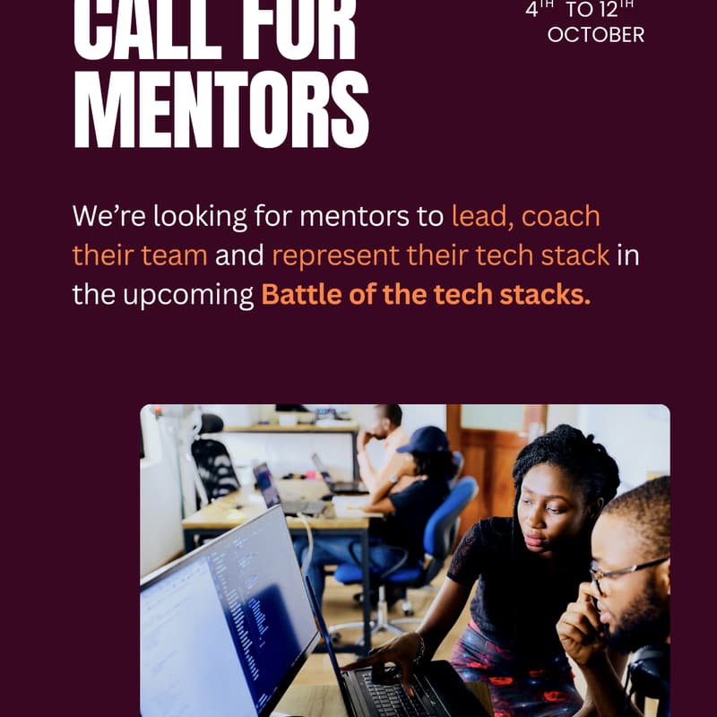 Cover Image for Call for mentors - Battle of the stacks