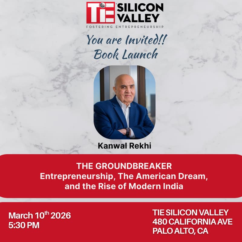 Cover Image for Kanwal Rekhi Book Launch at TiESV