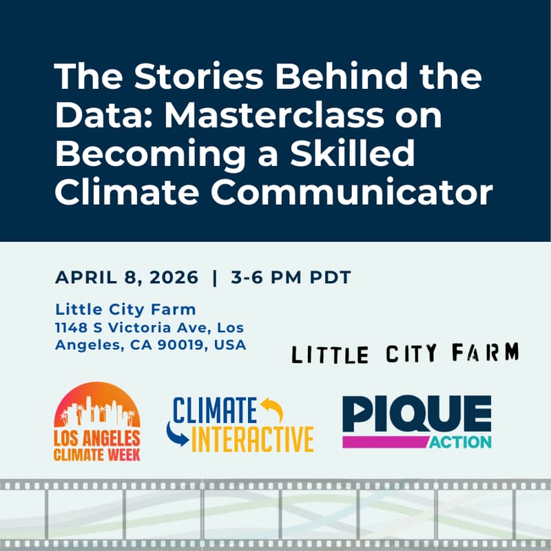 Cover Image for The Stories Behind the Data: Masterclass on Becoming a Skilled Climate Communicator