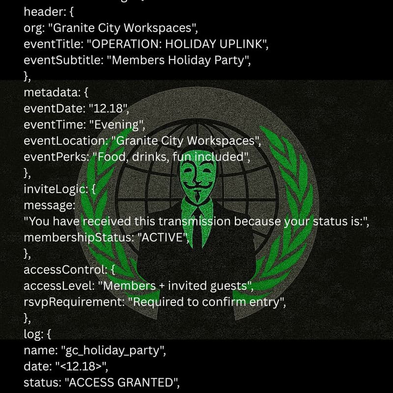 Cover Image for Granite City Workspaces OPERATION:HOLIDAY UPLINK