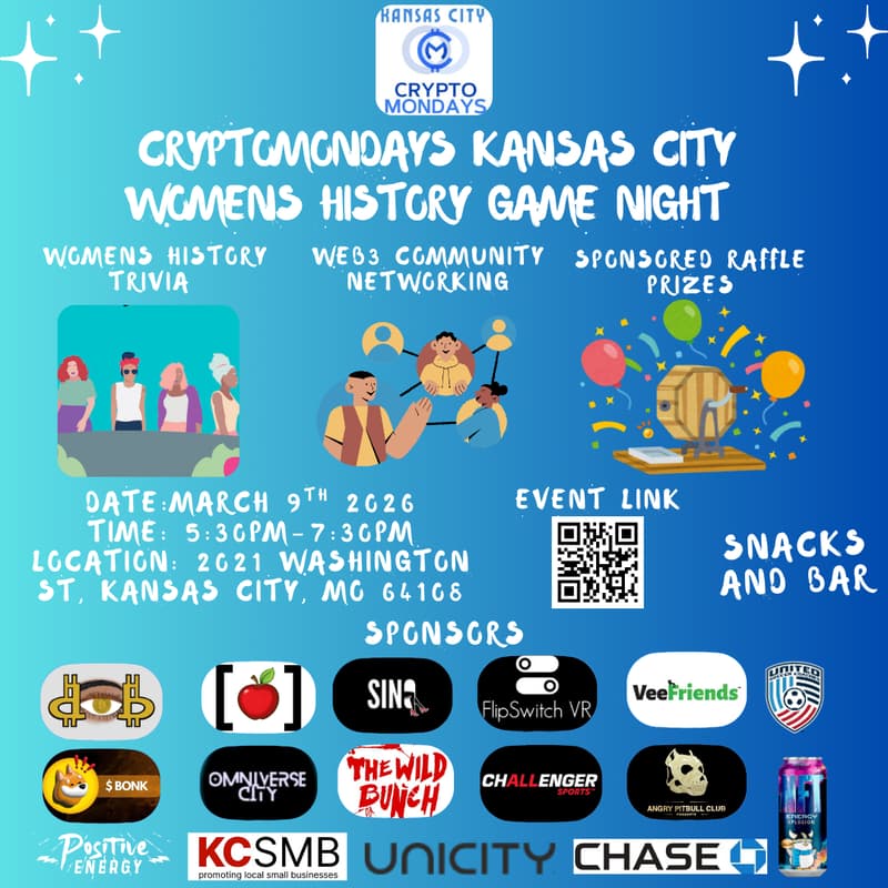 Cover Image for CryptoMondays Kansas City: Women’s History Month Game Night