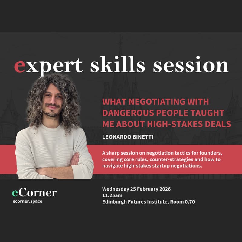Cover Image for What Negotiating with dangerous people taught me about High-Stakes Deals - Leonardo Binetti - eCorner Expert Skills Session