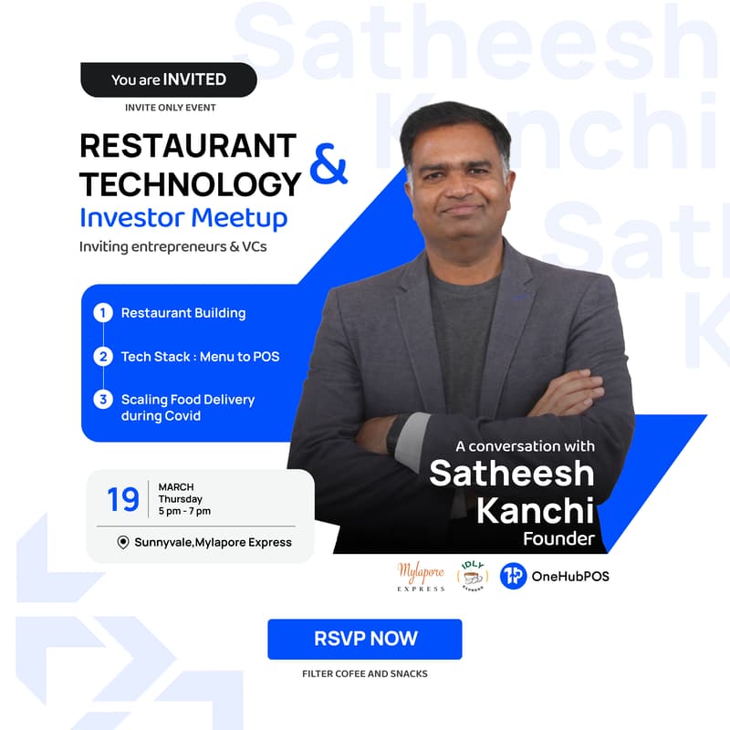 Cover Image for Restaurant & Technology - Investor Meetup