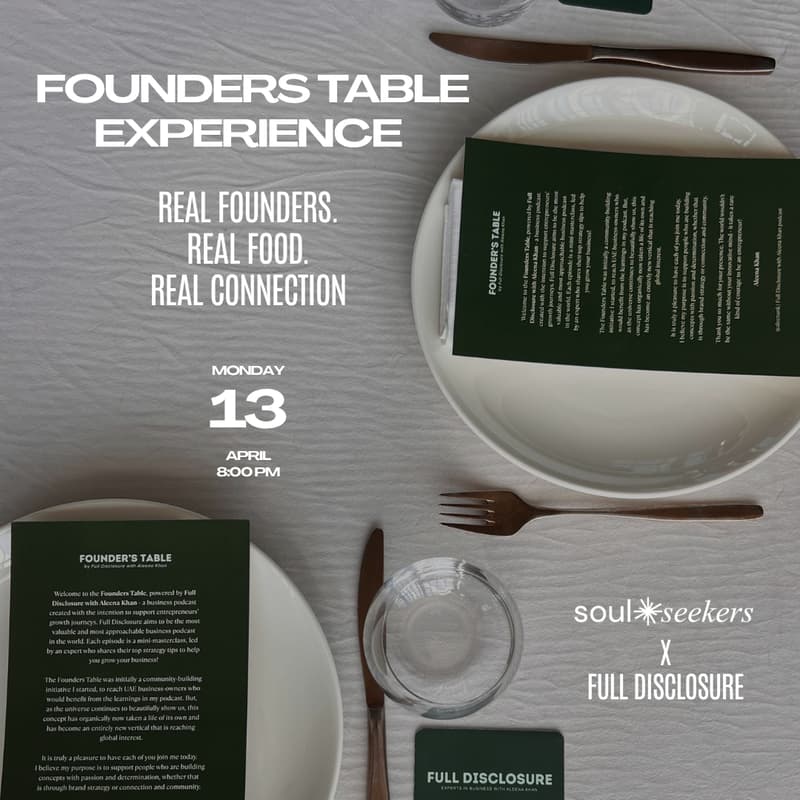 Cover Image for Soul Seekers x Full Disclosure: Founders Table Experience