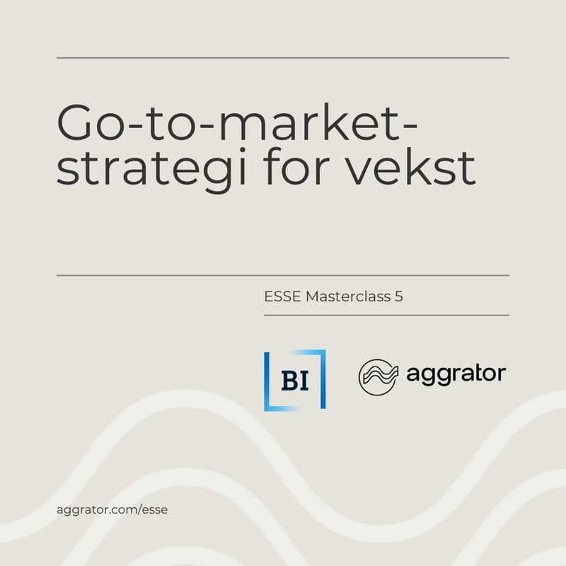 Cover Image for ESSE 5: Go-to-market-strategi for vekst
