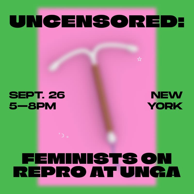 Cover Image for UNCENSORED: FEMINISTS ON REPRO @ UNGA