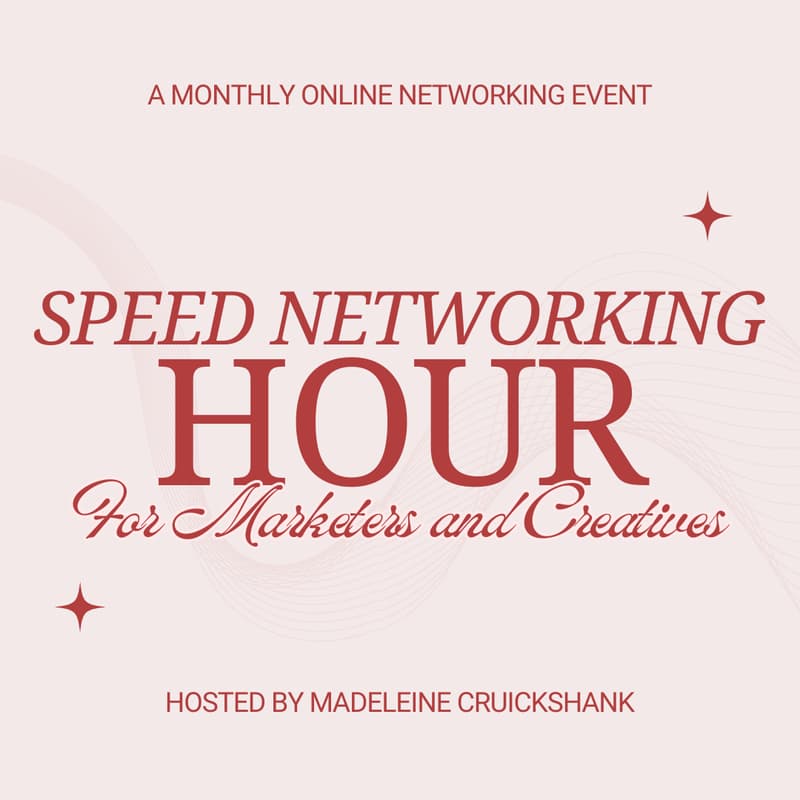 Speed Networking Hour for Marketers & Creatives · Zoom · Luma