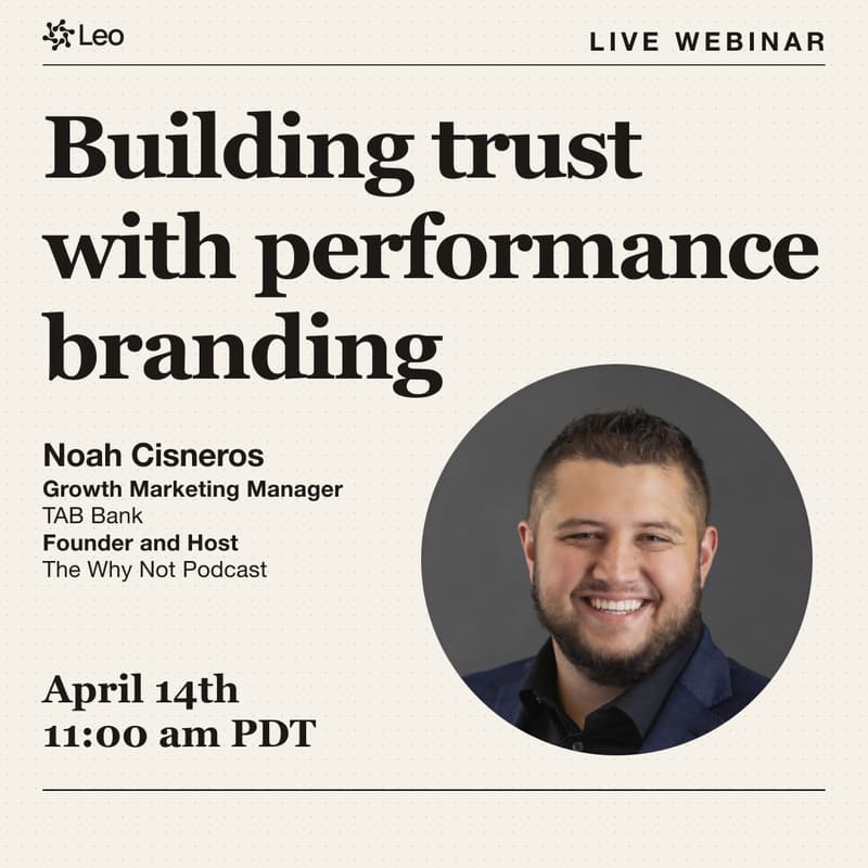 Cover Image for Building Trust with Performance Branding