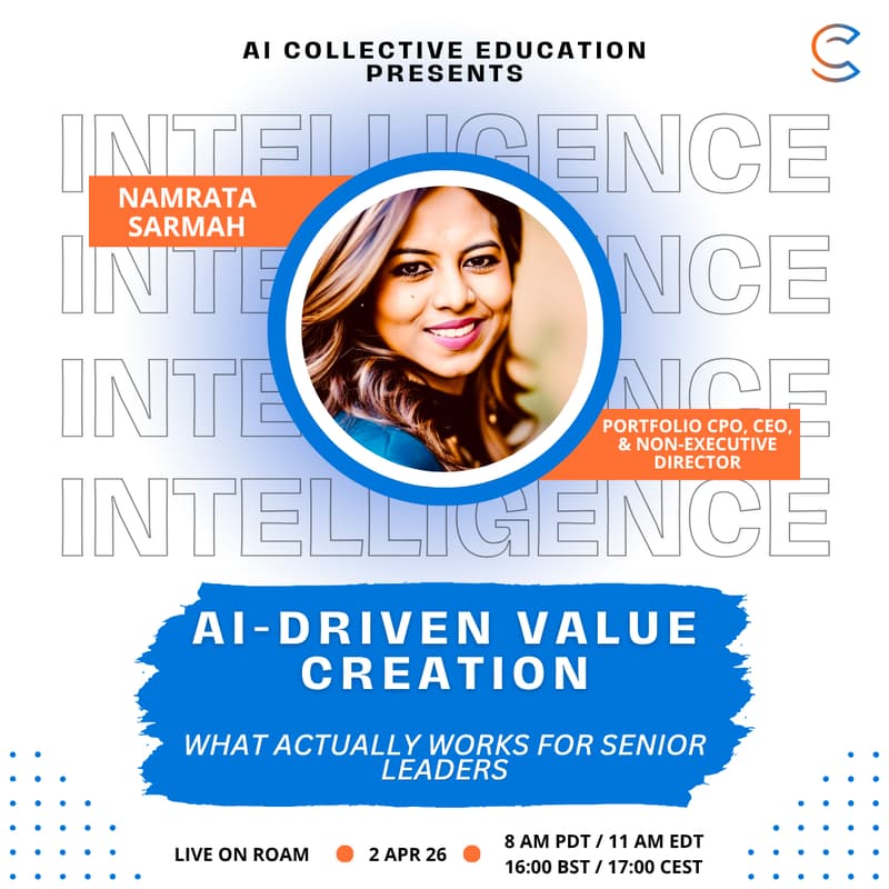 Cover Image for AI Education Executive Track: AI-Driven Value Creation: What Actually Works for Senior Leaders