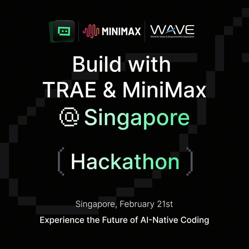 Cover Image for Build with TRAE & MiniMax @ Singapore