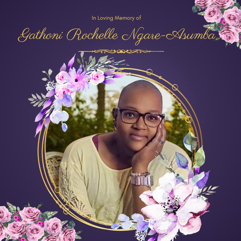 Cover Image for Homecoming Memorial for Gathoni Rochelle Ngare-Asumba