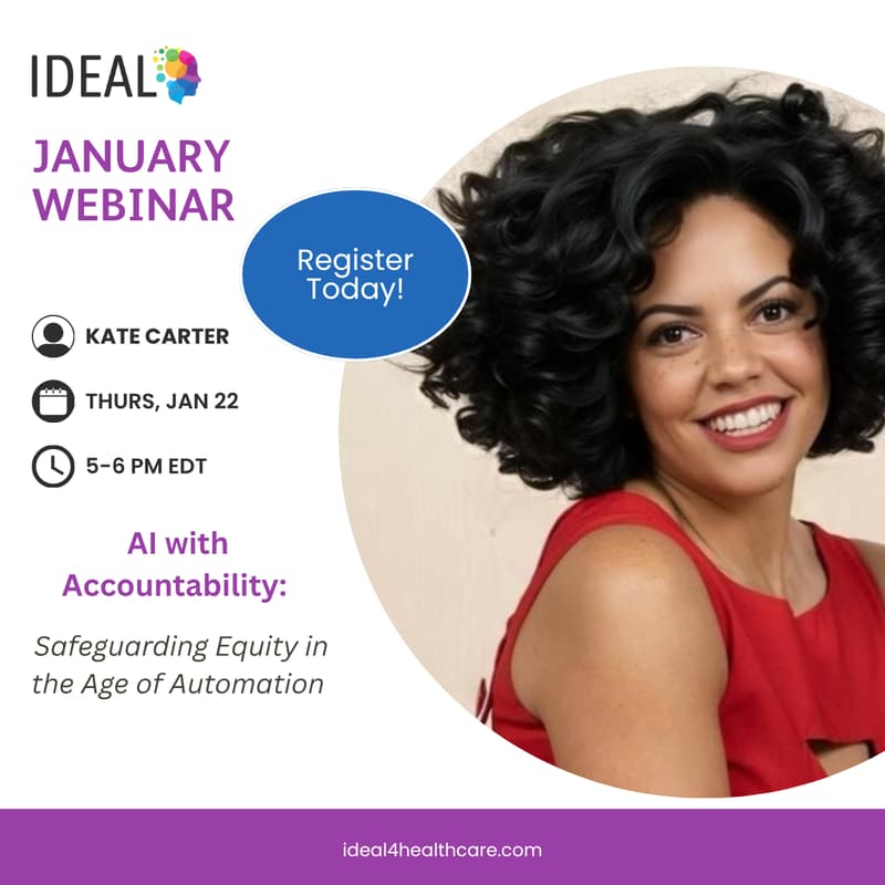 Cover Image for IDEAL for Healthcare: January Webinar ft. Kate Carter