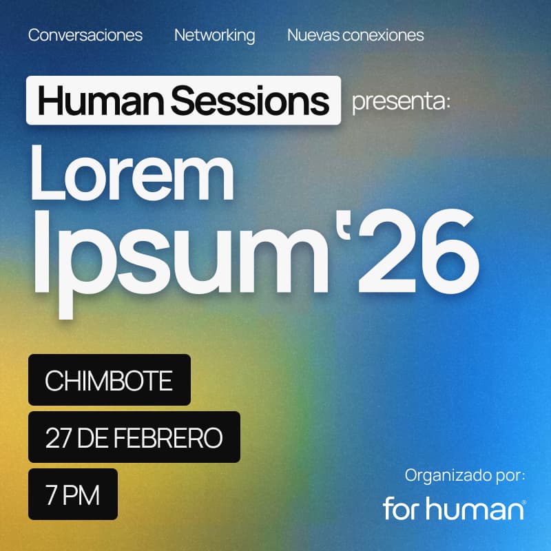 Cover Image for Human Sessions - Lorem ipsum '26