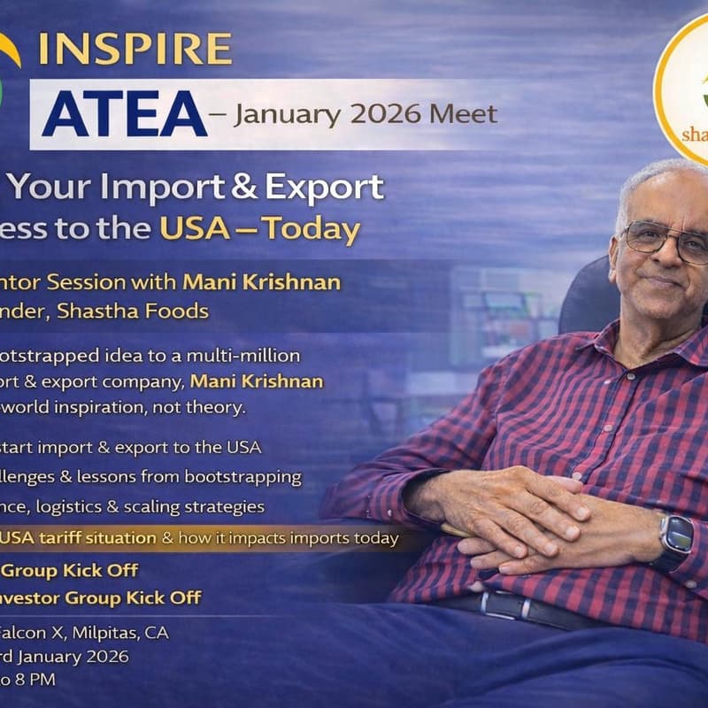 Cover Image for ATEA Angel group/mentor connect kickoff/ExIm opportunities
