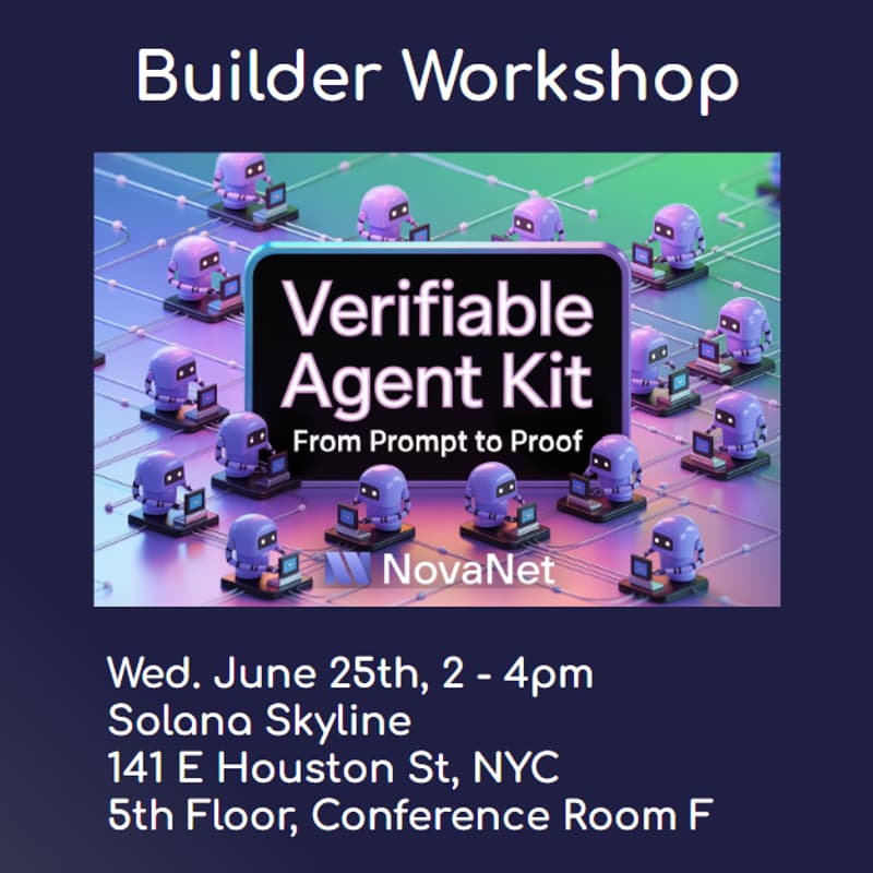 Cover Image for Verifiable Agent Kit - Builder Workshop