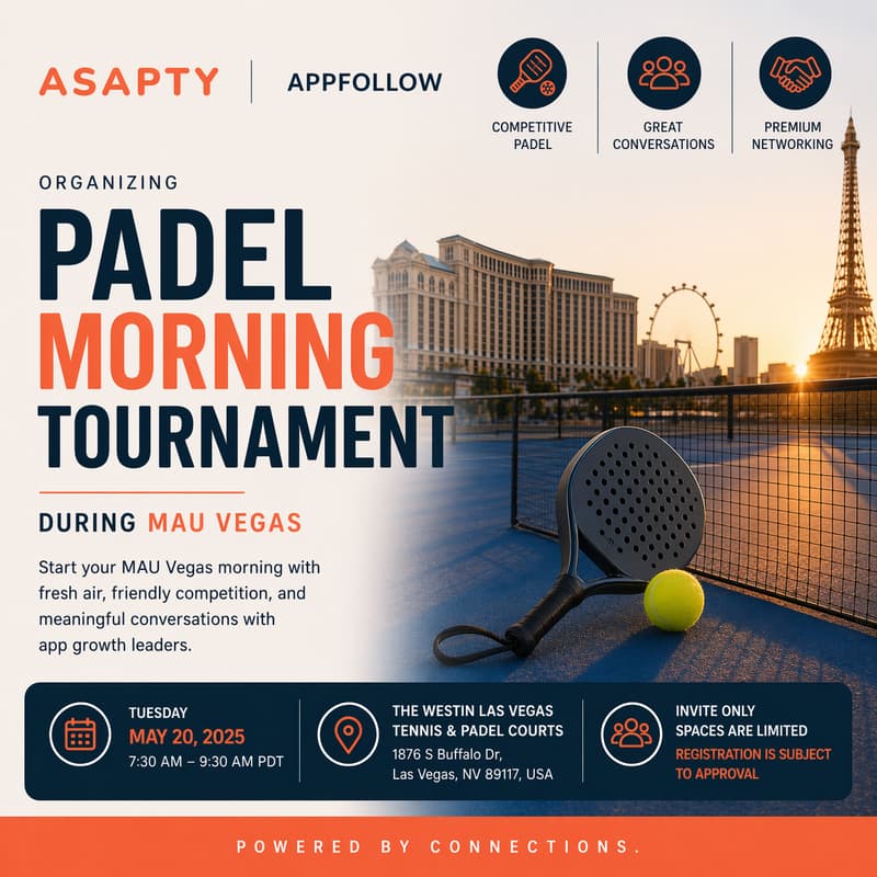 Cover Image for Executive Padel Morning, MAU Vegas By ASAPTY X APPFOLLOW