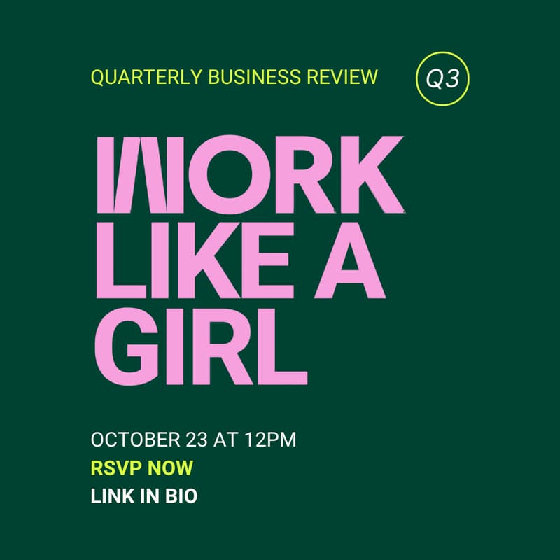 Cover Image for Q3 QBR: Work Like a Girl