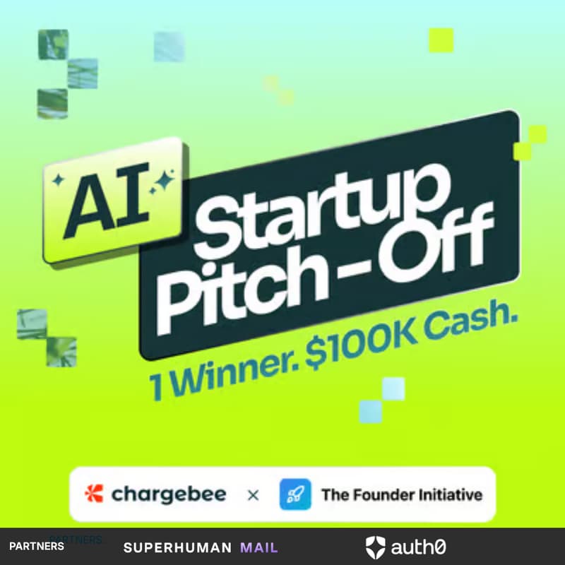 Cover Image for $100K AI Startup Pitch-Off @ Chargebee Beelieve '26