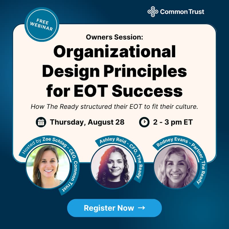 Cover Image for Owners Session: Organizational Design Principles for EOT Success