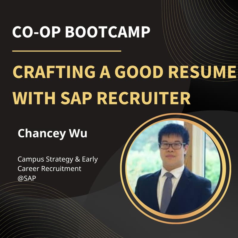 Cover Image for Co-op Bootcamp: Crafting a Good Resume with SAP Recruiter
