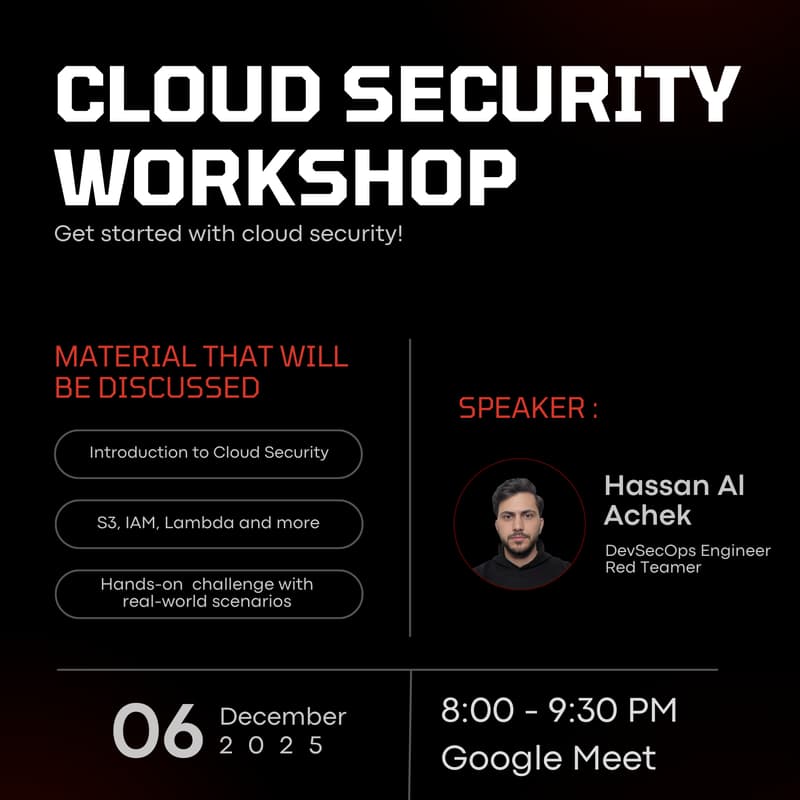 Cover Image for Cloud Security Workshop